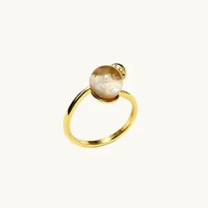 Four Seasons Phantom Quartz Ring -Natural Gemstone -Meruisa Crystal
