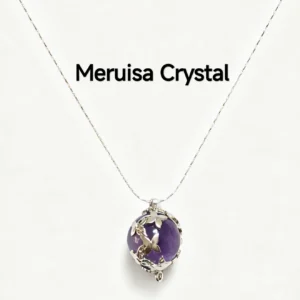 Butterfly Amethyst Ball Pendant