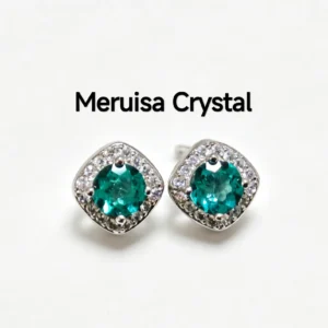 Blue Topaz Stud Earrings