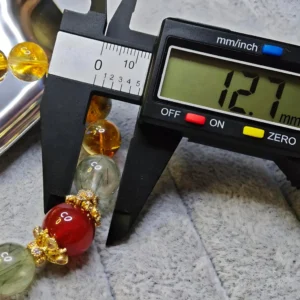 紅瑪瑙—綠髮晶—黃水晶—豐盛流動—天然水晶手鍊—Meruisa Crystal