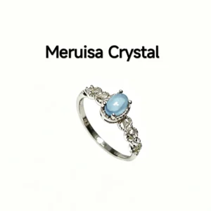 Aquamarine Ring-Cabochon Gemstone-Sterling Silver Ring-Natural Gemstone