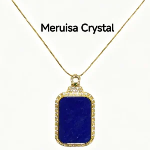 Lapis Lazuli Plain Blessing Pendant