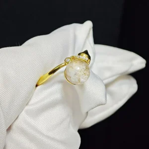 Four Seasons Phantom Quartz Ring-Natural Gemstone-Meruisa Crystal