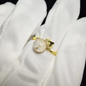 Four Seasons Phantom Quartz Ring-Natural Gemstone-Meruisa Crystal