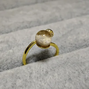 Four Seasons Phantom Quartz Ring-Natural Gemstone-Meruisa Crystal