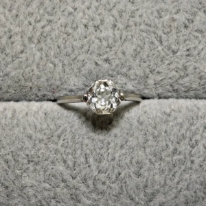 Clear Quartz Clarity & Brilliance Ring — oversized natural brilliant-cut White Quartz set in sterling silver by Meruisa Crystal